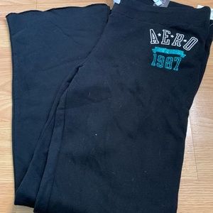 NWT Black Aeropostale Sweatpants